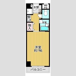 ワンルーム 間取り図
