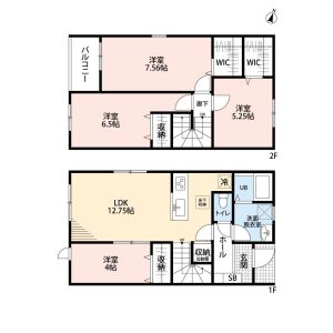 4LDK 間取り図