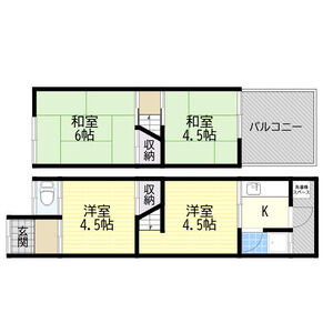 4K 間取り図