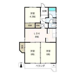 3LDK 間取り図