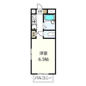 1K 間取り図