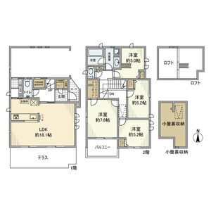 4LDK 間取り図