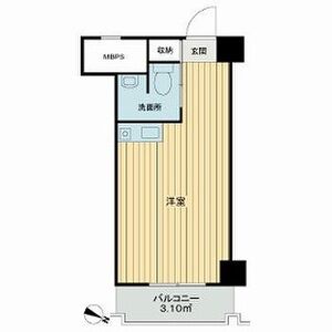 ワンルーム 間取り図
