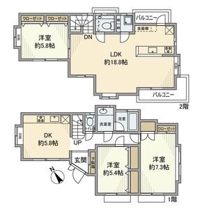 3LDK 間取り図