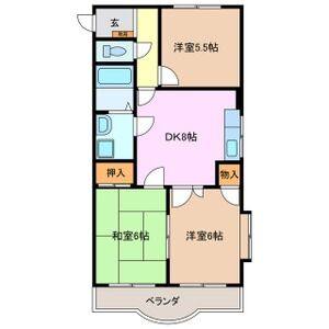 3DK 間取り図