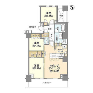 3LDK 間取り図