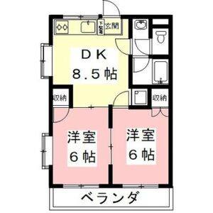 2DK 間取り図