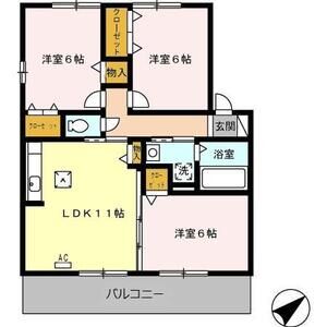 3LDK 間取り図