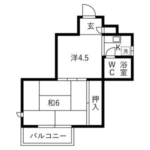 2K 間取り図