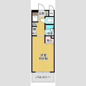 ワンルーム 間取り図