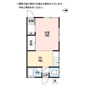 1DK 間取り図