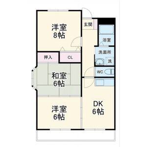 3DK 間取り図