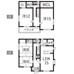 4LDK 間取り図