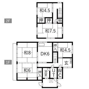 5DK 間取り図