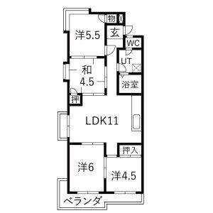 4LDK 間取り図