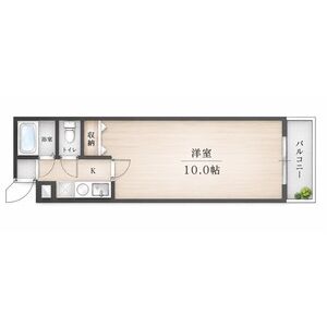 1K 間取り図
