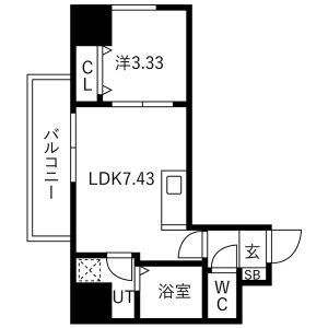 2LDK 間取り図
