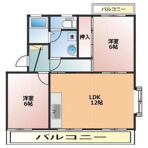2LDK 間取り図