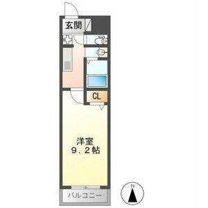 1K 間取り図