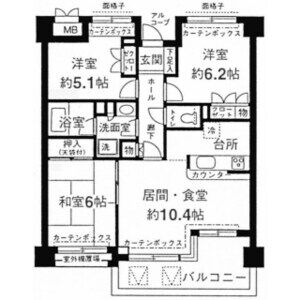 3LDK 間取り図