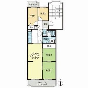 4LDK 間取り図