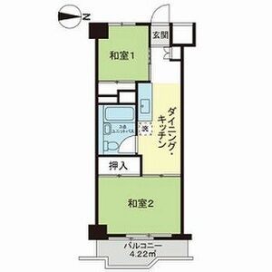2DK 間取り図