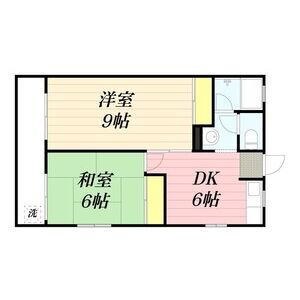 2DK 間取り図