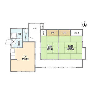 2DK 間取り図