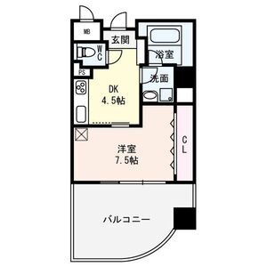 1DK 間取り図