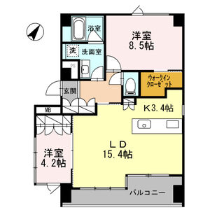 2LDK 間取り図