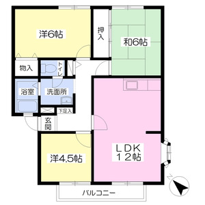 3LDK 間取り図