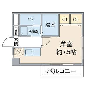 ワンルーム 間取り図