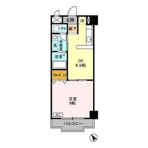 1DK 間取り図