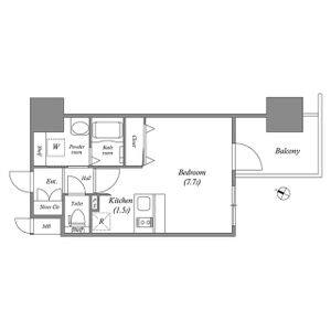ワンルーム 間取り図
