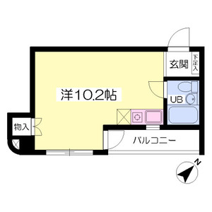 ワンルーム 間取り図