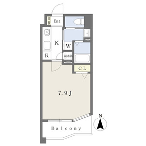 1K 間取り図