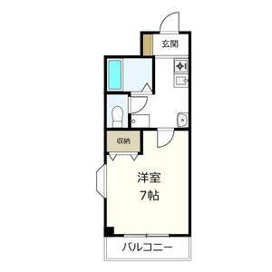1K 間取り図