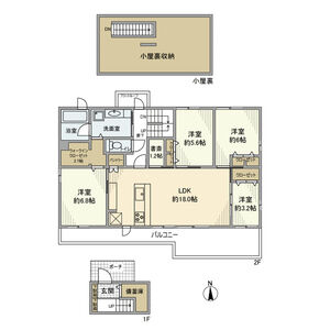 4LDK 間取り図