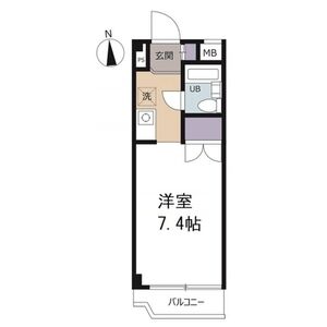 ワンルーム 間取り図