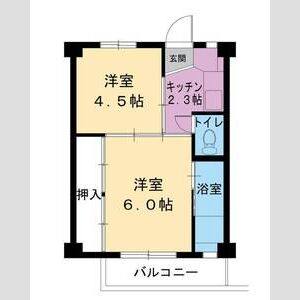 2K 間取り図