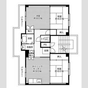 3DK 間取り図