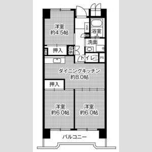 3DK 間取り図