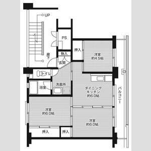 3DK 間取り図