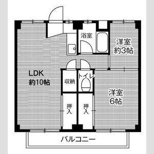 3DK 間取り図