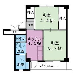 2K 間取り図