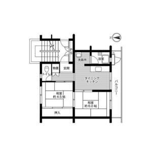2DK 間取り図