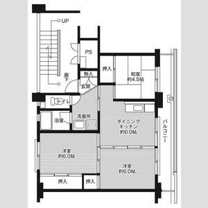 3DK 間取り図