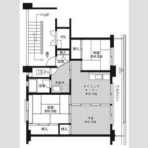 3DK 間取り図