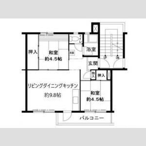 2LDK 間取り図