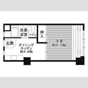 1DK 間取り図
